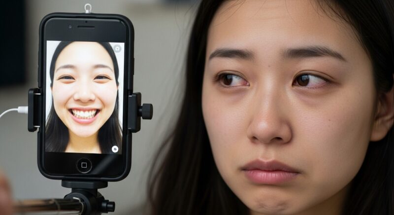 画面越しの笑顔は本物か？「楽しんでいる自分」を演じる心の疲れ